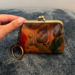 Patricia Nash Multicolor Floral Leather Coin Purse
